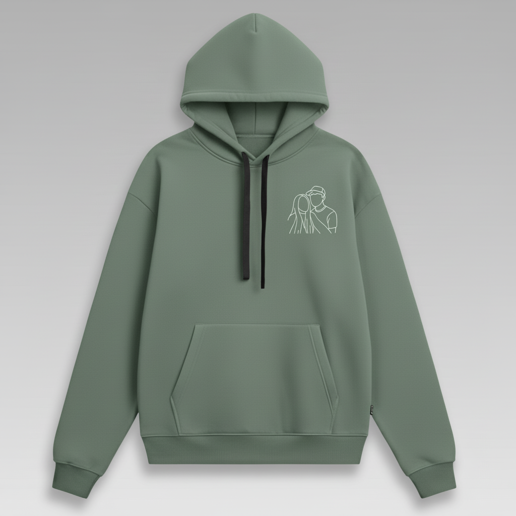 Sweat-shirt brodé personnalisé avec votre photo