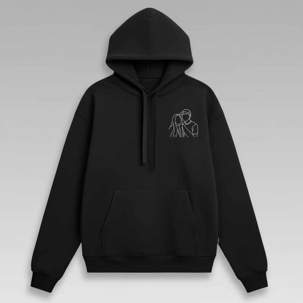 Sweat-shirt brodé personnalisé avec votre photo