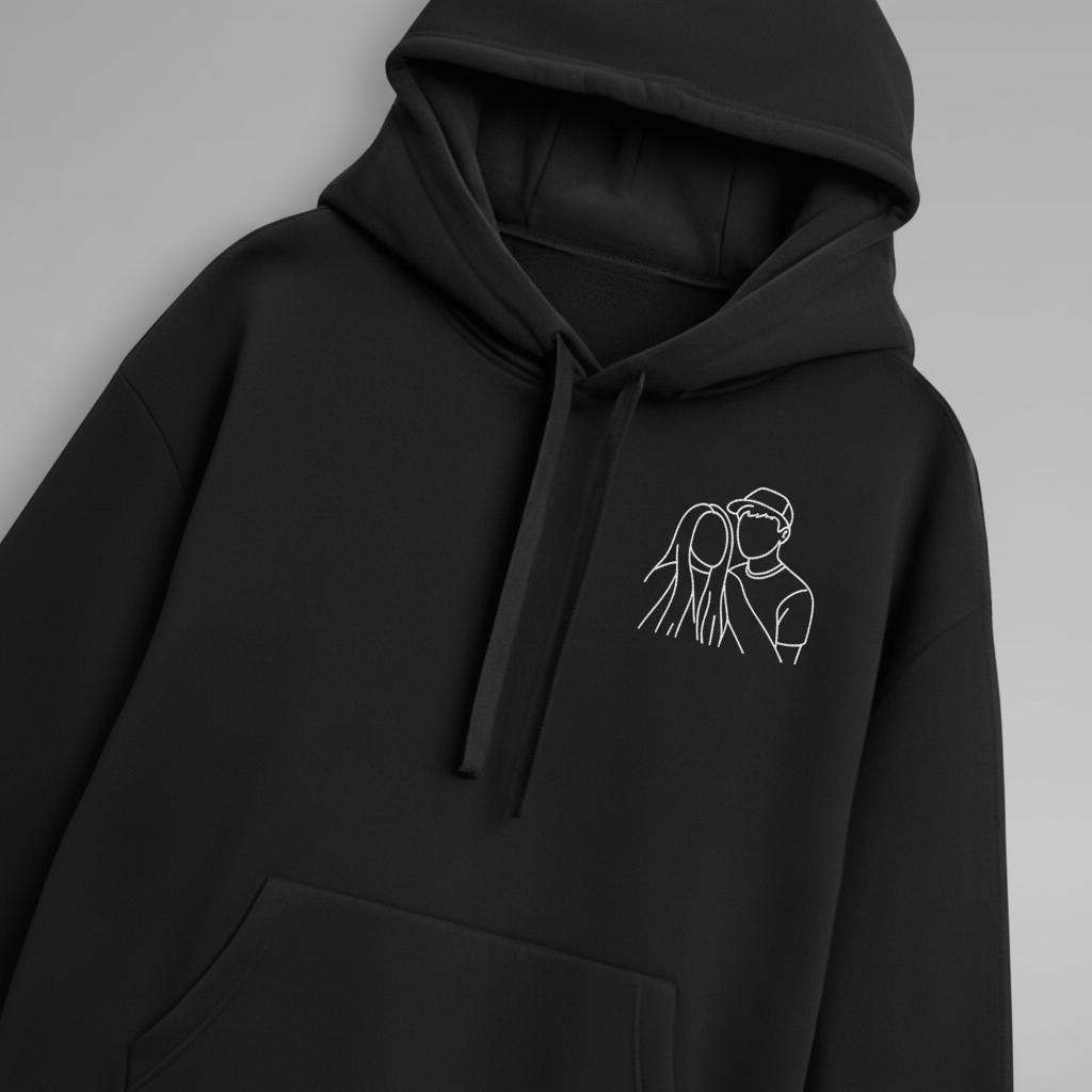 Sweat-shirt brodé personnalisé avec votre photo