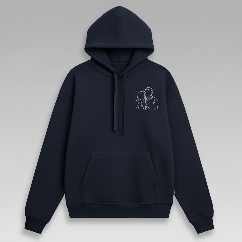 Sweat-shirt brodé personnalisé avec votre photo